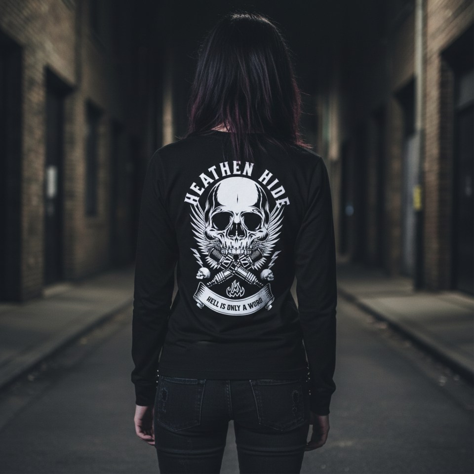 Heathen Hide Hell Is Only A Word Unisex Long Sleeve Tee