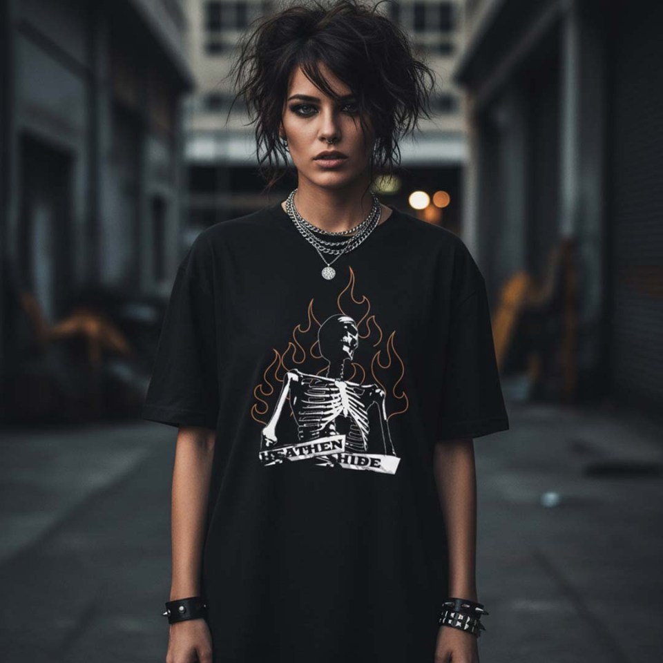 Heathen Hide Heavy Metal Streetwear Tee
