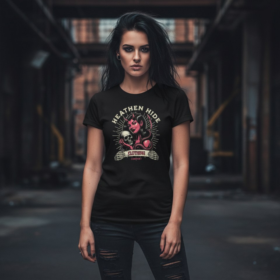 Heathen Hide Heavy Metal Streetwear Tee