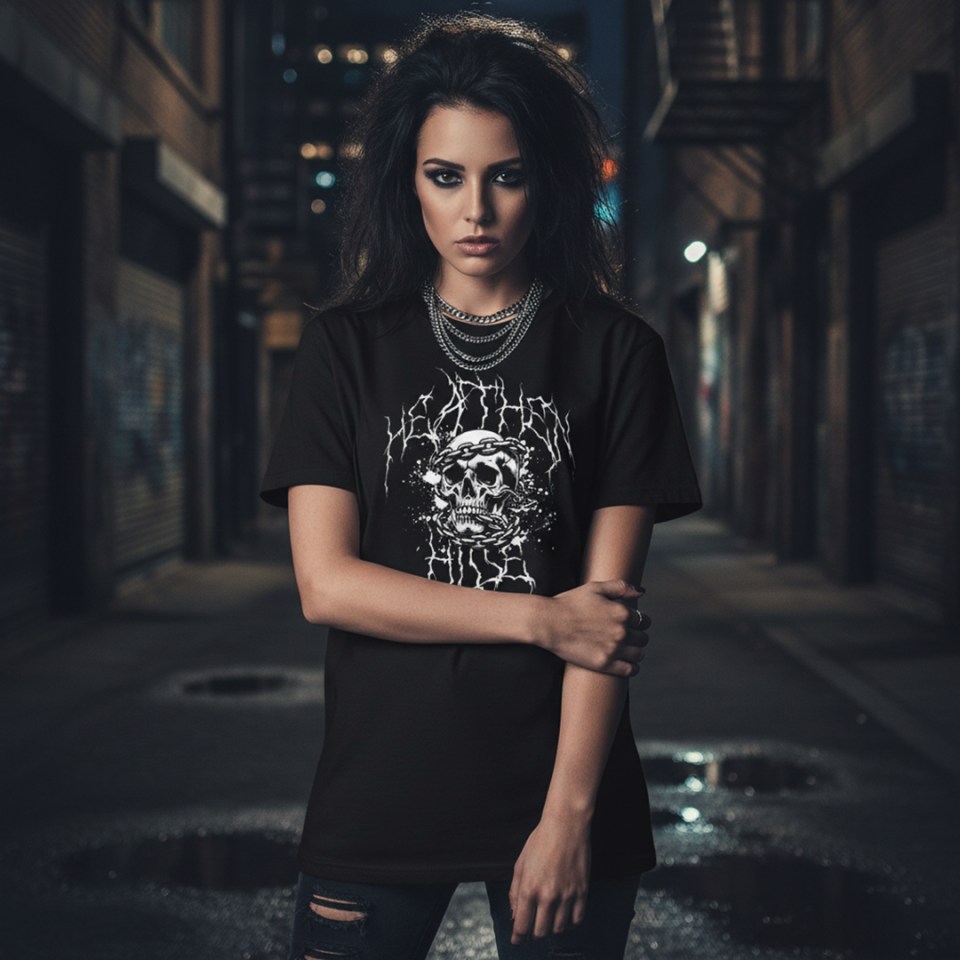 Heathen Hide Heavy Metal Streetwear Tee