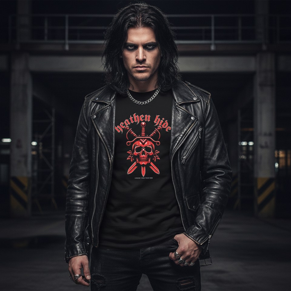 Heathen Hide Heavy Metal Streetwear Tee