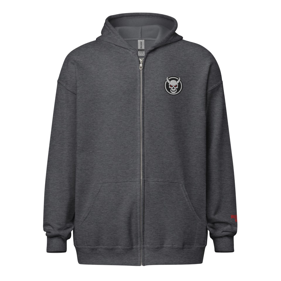 Heathen Hide Skull & Chains Unisex heavy blend zip hoodie