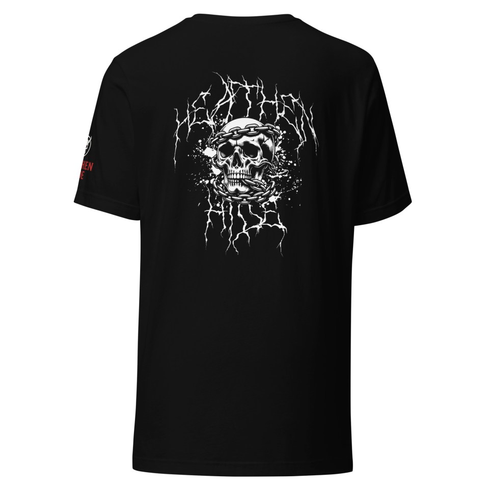 Heathen Hide Skull & Chains Unisex premium eco t-shirt