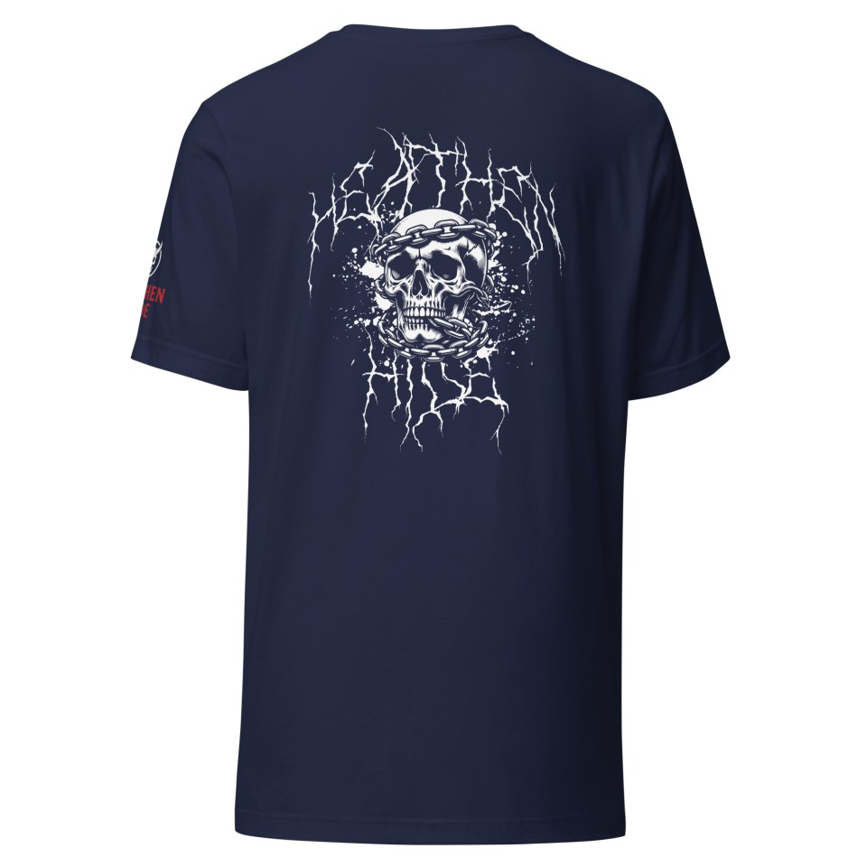 Heathen Hide Skull & Chains Unisex premium eco t-shirt