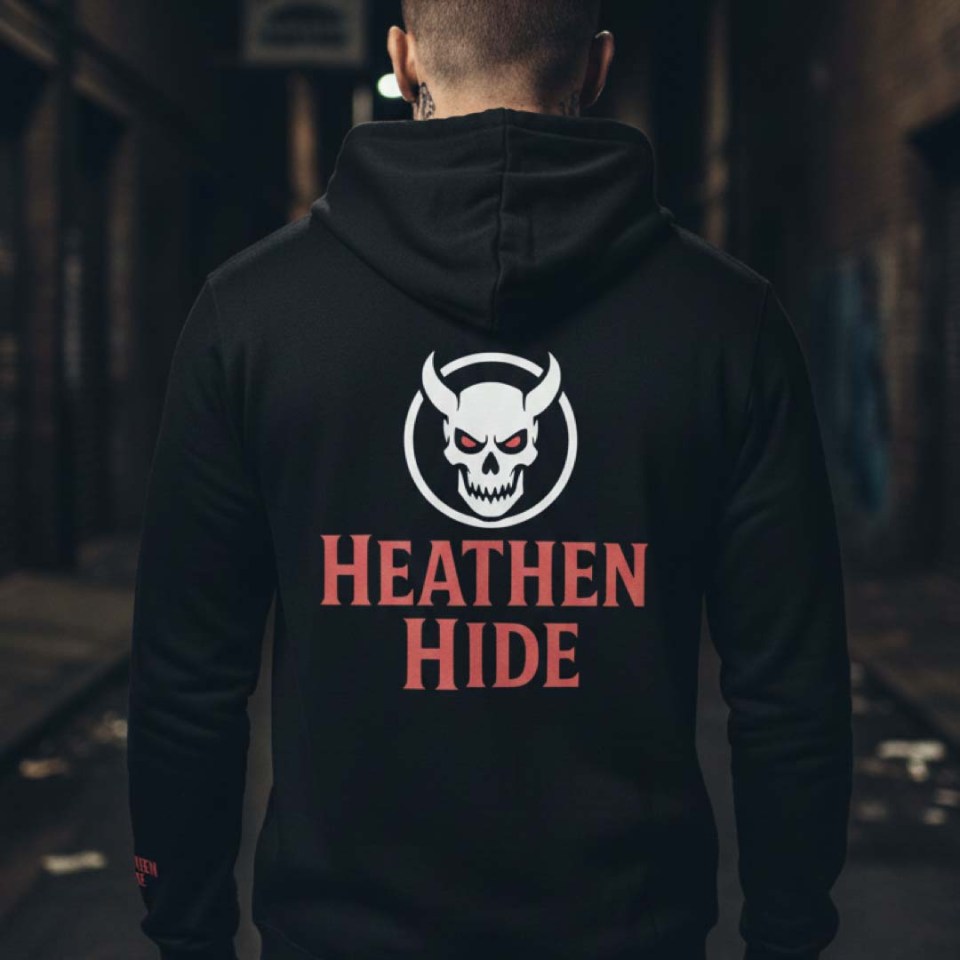 Heathen Hide Heavy Blend Unisex Hoodie