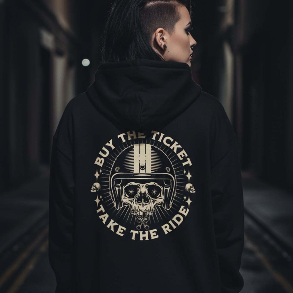 Buy The Ticket Take The Ride Unisex heavy blend zip hoodie