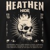 flaming skull artwork Heathen Hide Flaming Skull Vintage Unisex T-Shirt